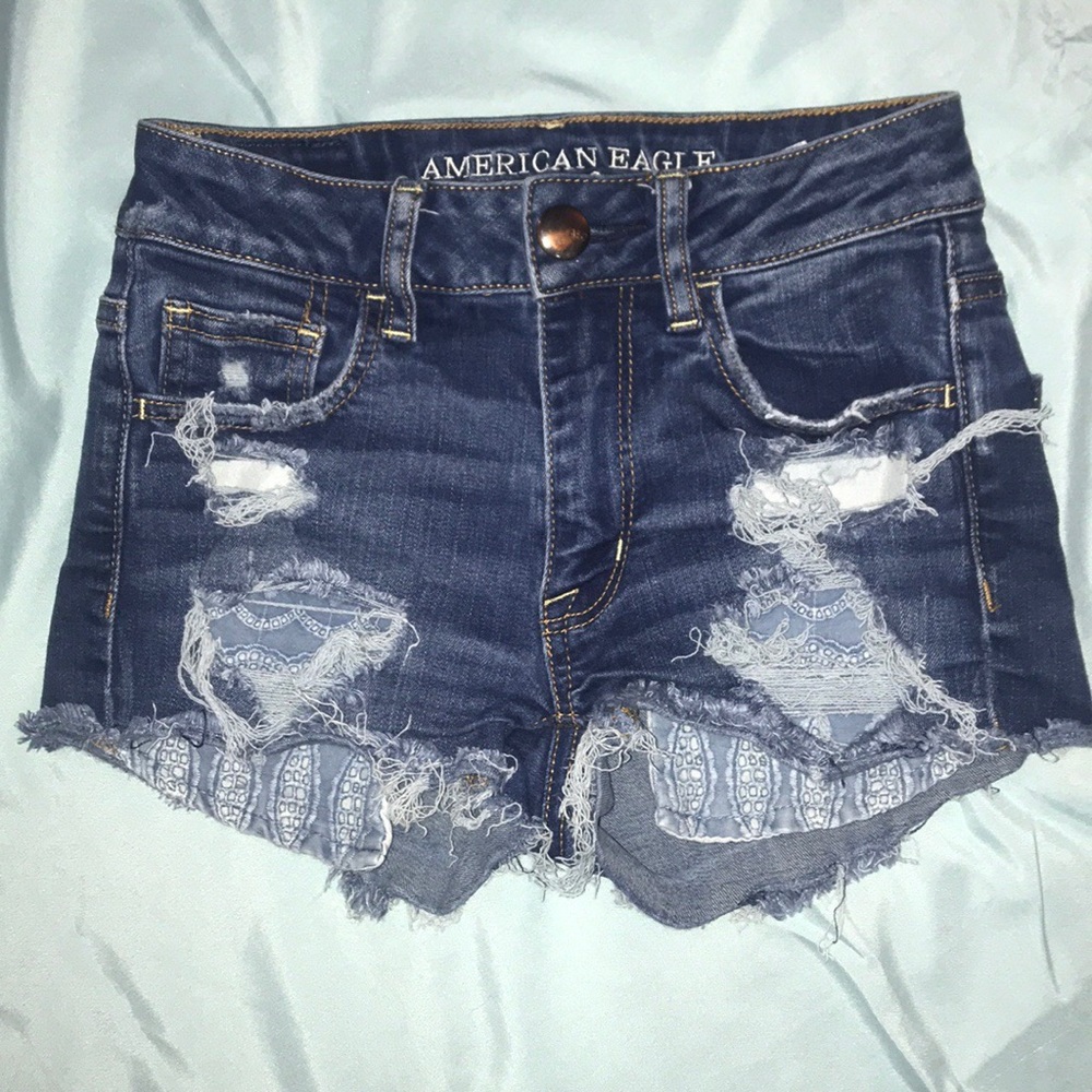 Denim shorts